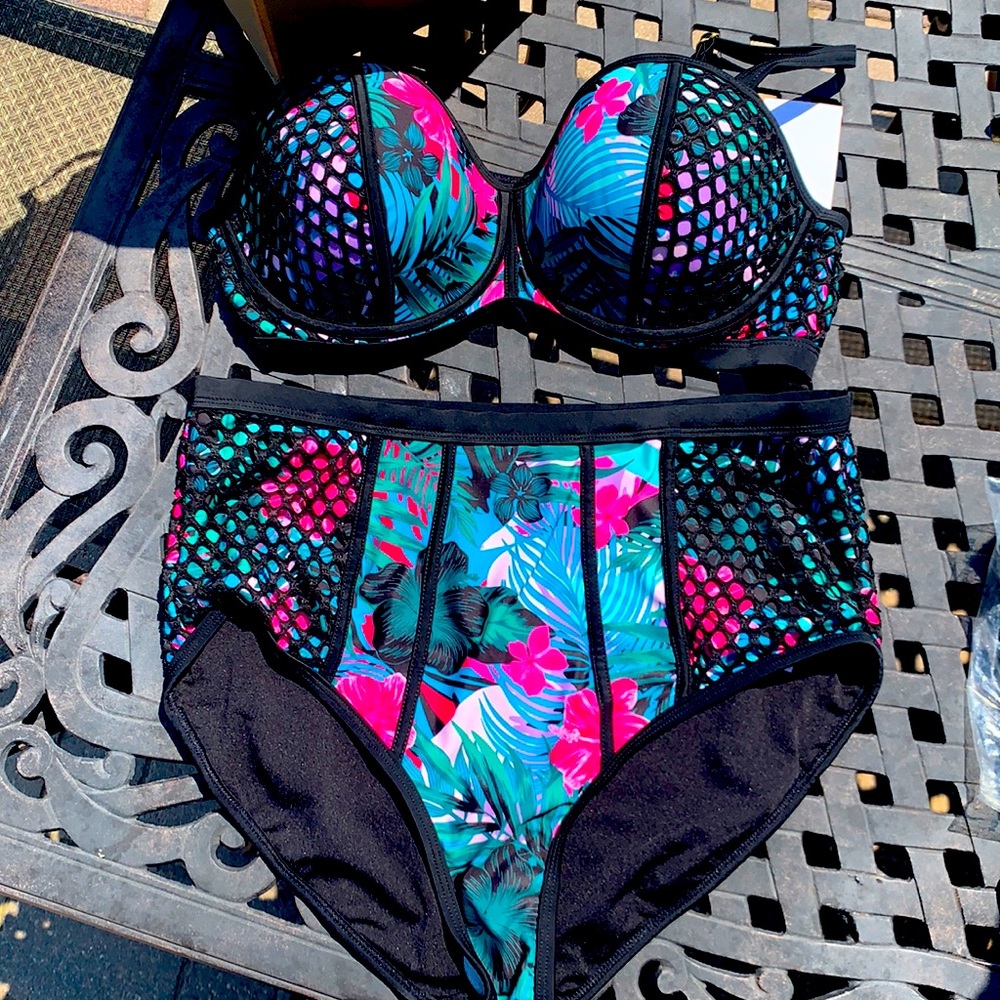 2 piece High waisted bikini